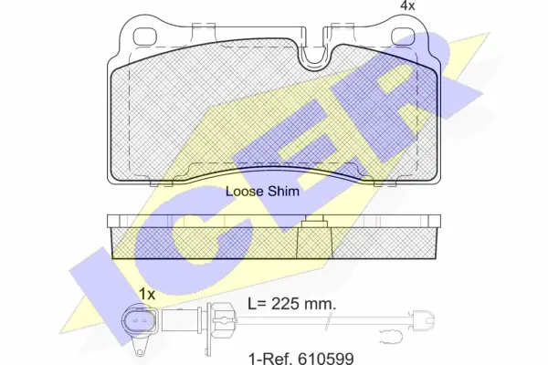 Brake Pad Set, disc brake (182121-203)