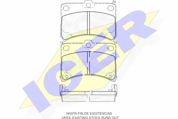 Brake Pad Set, disc brake (181700)
