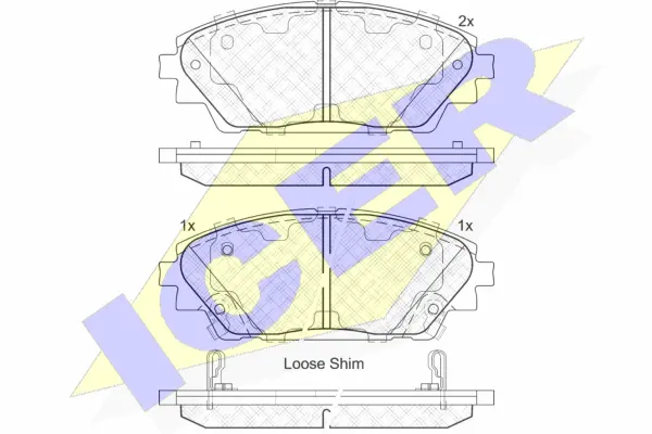 Brake Pad Set, disc brake (182171)