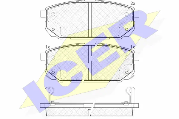 Brake Pad Set, disc brake (181720)