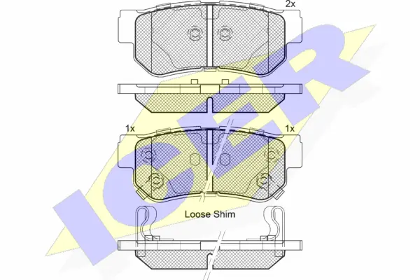 Brake Pad Set, disc brake (181645)