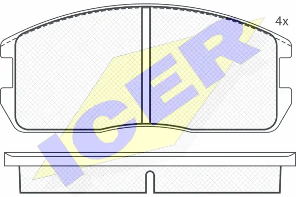 Brake Pad Set, disc brake (180497)