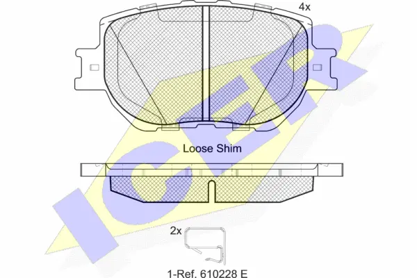 Brake Pad Set, disc brake (182200)