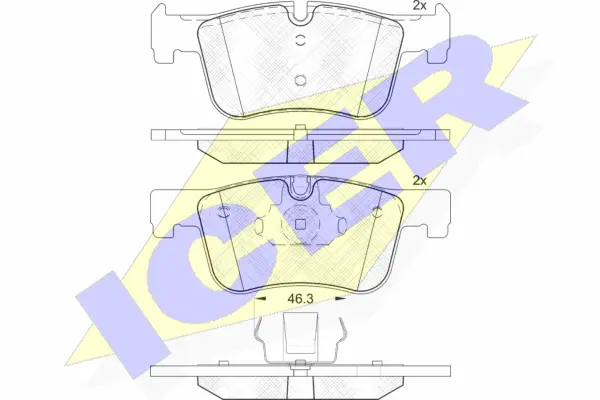 Brake Pad Set, disc brake (182048)