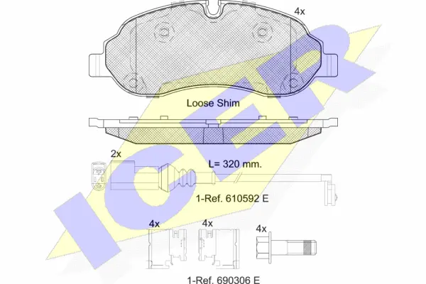 Brake Pad Set, disc brake (142217)