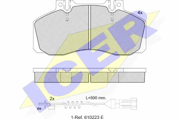 Brake Pad Set, disc brake (151080-111)