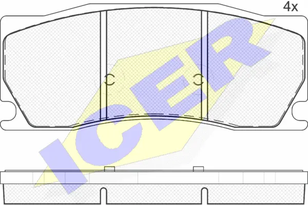 Brake Pad Set, disc brake (182016)