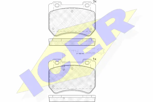 Brake Pad Set, disc brake (181932)