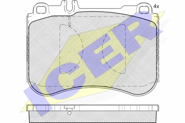 Brake Pad Set, disc brake (182194)