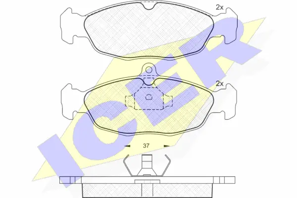 Brake Pad Set, disc brake (180858)