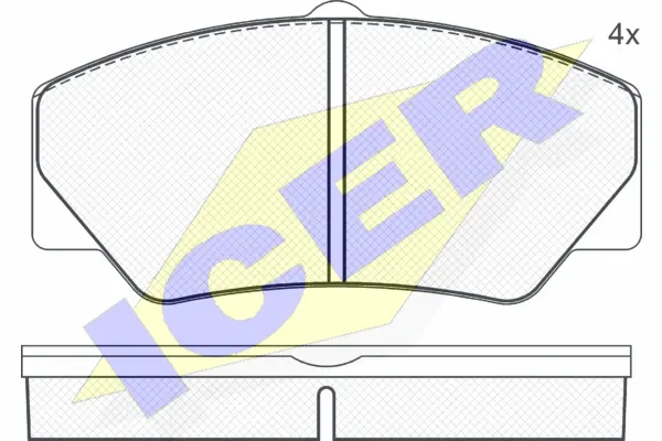 Brake Pad Set, disc brake (140542)