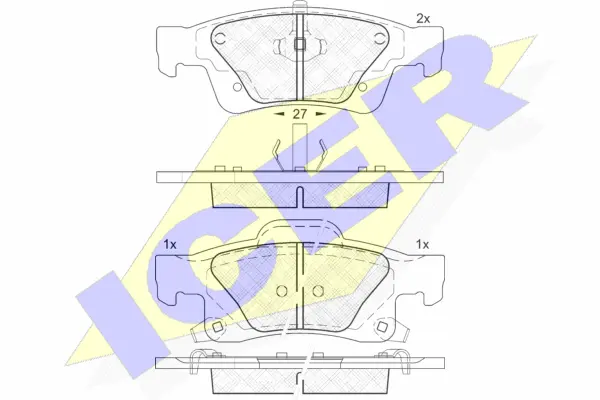 Brake Pad Set, disc brake (181989)