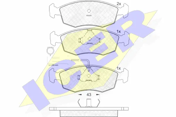 Brake Pad Set, disc brake (181227)