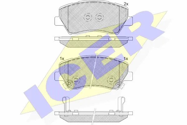 Brake Pad Set, disc brake (182237)