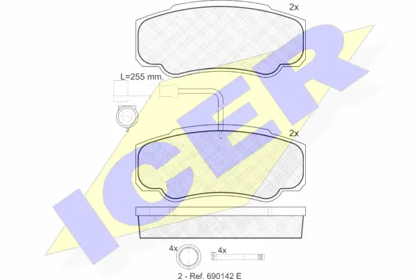 Brake Pad Set, disc brake (141847)