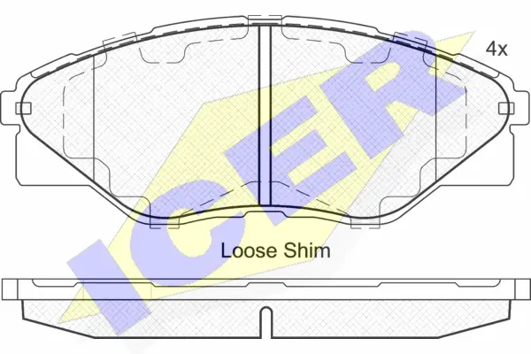 Brake Pad Set, disc brake (182066)