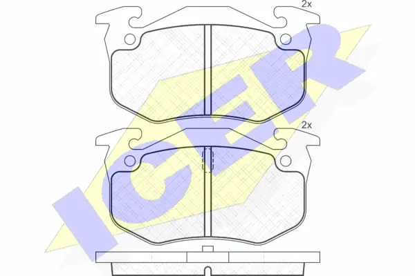 Brake Pad Set, disc brake (180649)