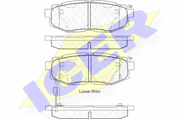 Brake Pad Set, disc brake (182088)