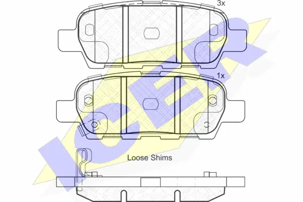 Brake Pad Set, disc brake (181838)