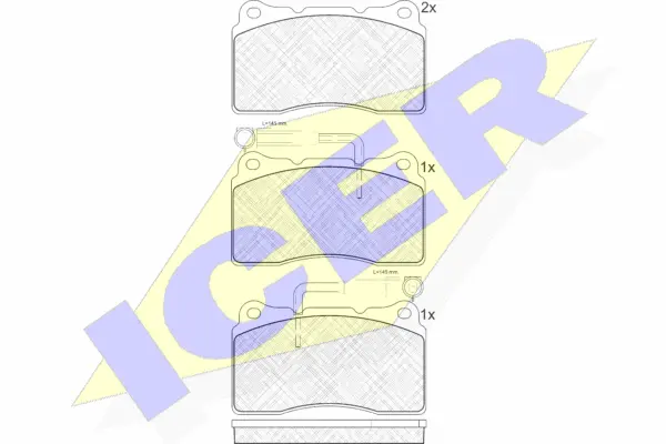 Brake Pad Set, disc brake (181279)