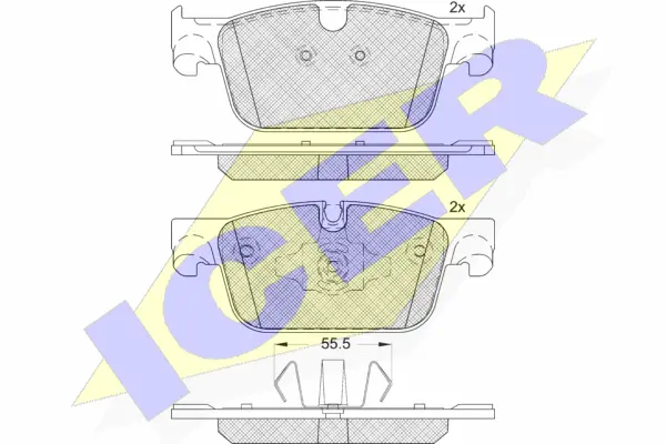 Brake Pad Set, disc brake (182276)