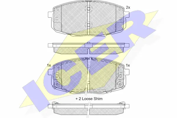 Brake Pad Set, disc brake (181540-207)