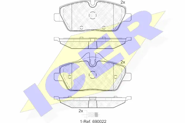 Brake Pad Set, disc brake (181662-202)