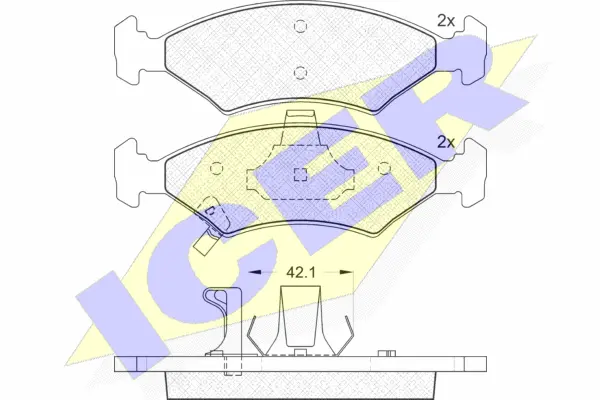 Brake Pad Set, disc brake (181231)
