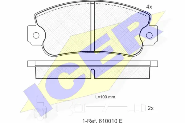 Brake Pad Set, disc brake (180251)