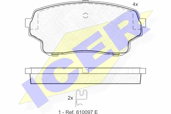Brake Pad Set, disc brake (181715)