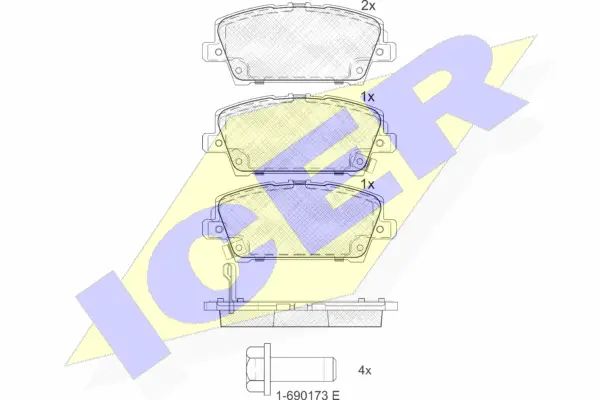 Brake Pad Set, disc brake (181773)