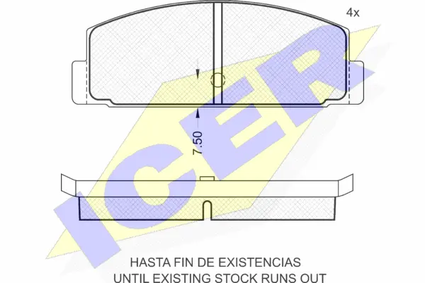 Brake Pad Set, disc brake (180391)