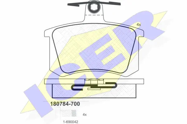 Brake Pad Set, disc brake (180784-700)