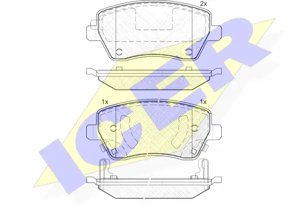 Brake Pad Set, disc brake (182019)