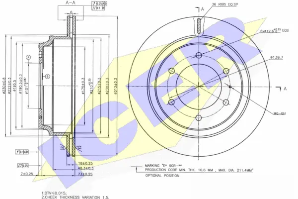Brake Disc (78BD2547-2)
