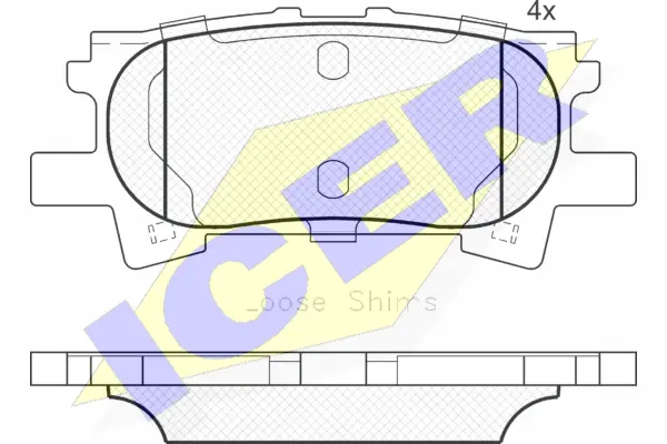 Brake Pad Set, disc brake (181751)