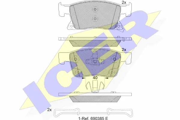 Brake Pad Set, disc brake (182245)