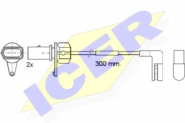 Warning Contact, brake pad wear (610507 E C)