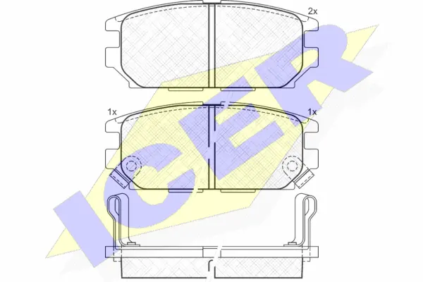 Brake Pad Set, disc brake (140983)