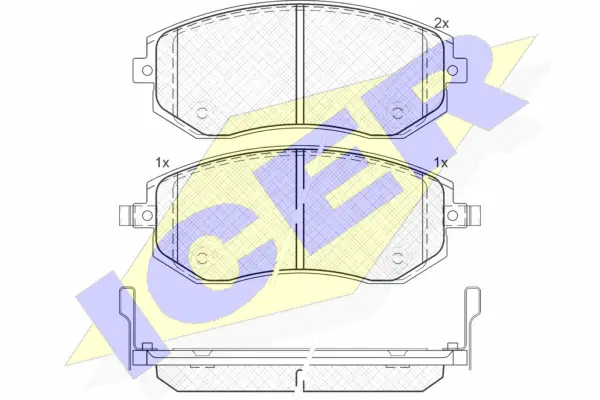 Brake Pad Set, disc brake (181717)