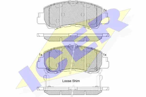 Brake Pad Set, disc brake (182340)