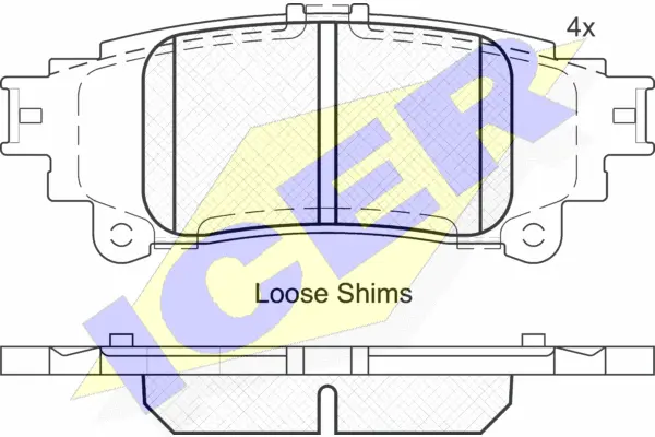 Brake Pad Set, disc brake (182050)