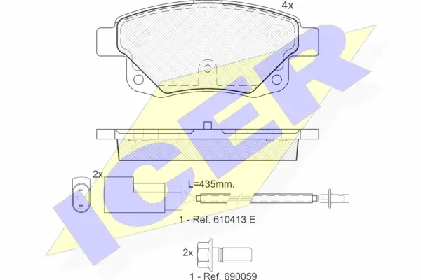 Brake Pad Set, disc brake (141794)