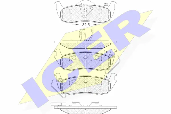 Brake Pad Set, disc brake (181766)