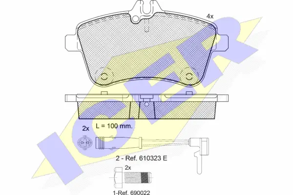 Brake Pad Set, disc brake (181677-700)