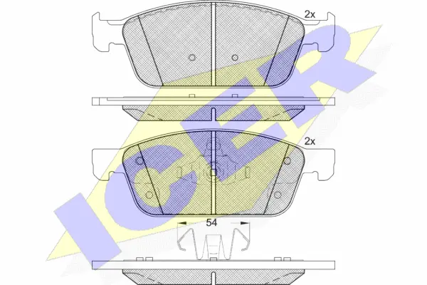 Brake Pad Set, disc brake (182273)