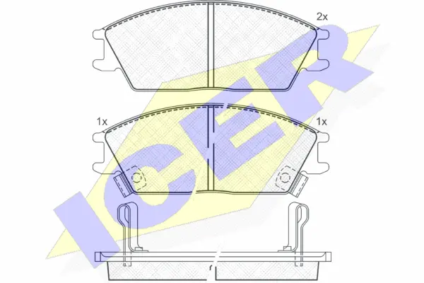 Brake Pad Set, disc brake (180887)