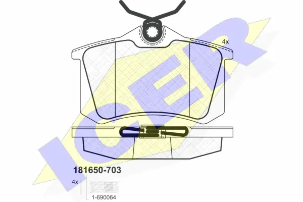 Brake Pad Set, disc brake (181650-703)