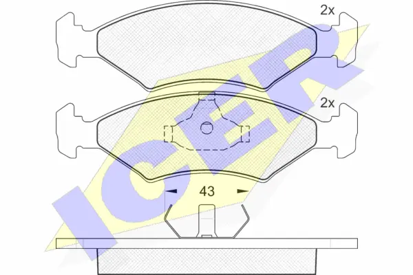 Brake Pad Set, disc brake (180329)