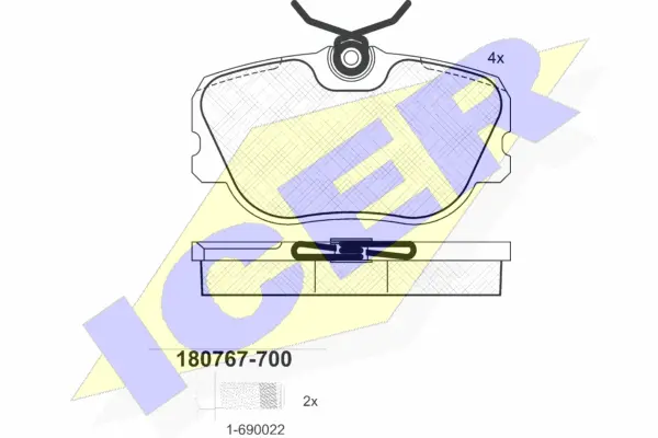 Brake Pad Set, disc brake (180767-700)